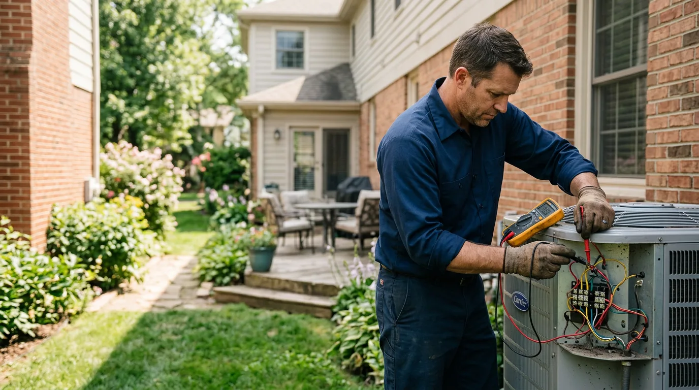 HVAC technician working near Clawson, MI